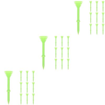 Abaodam 30-Piece Golf Tees, Light Green ABS, Reusable
