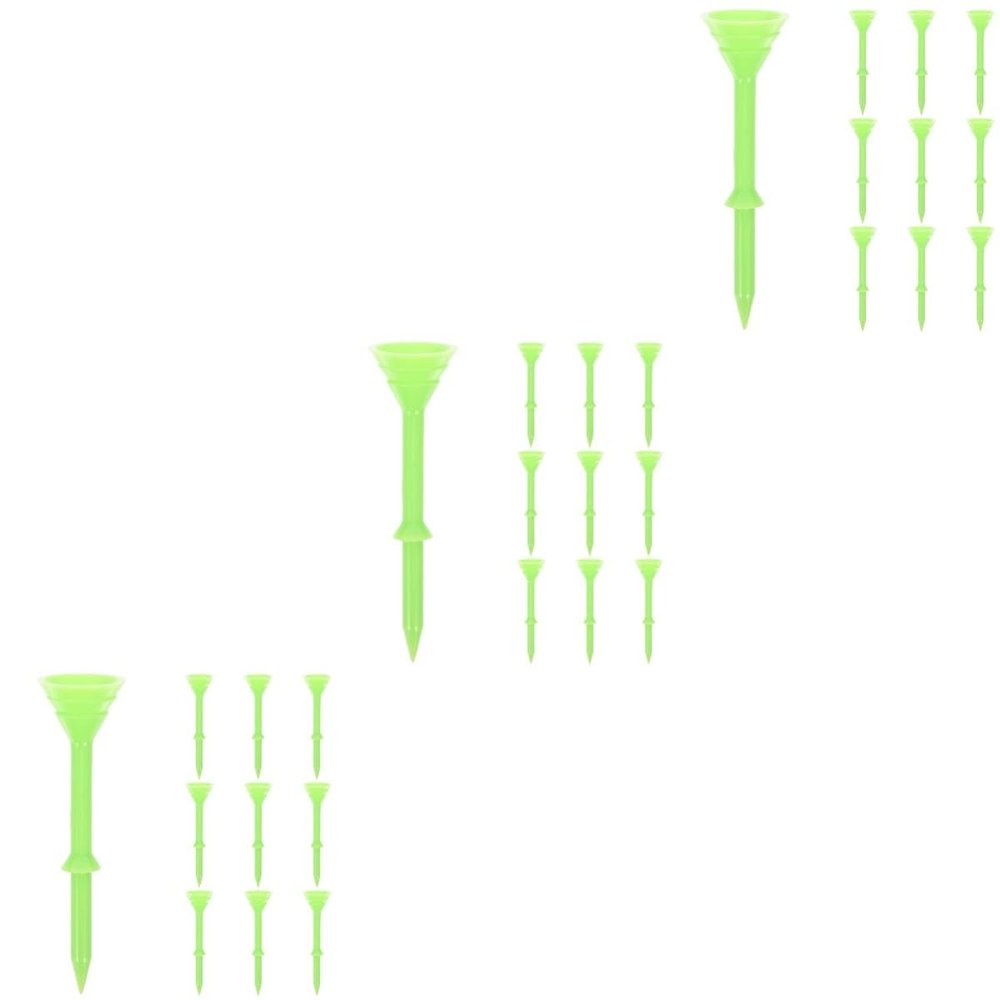 Abaodam 30-Piece Golf Tees, Light Green ABS, Reusable