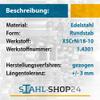 Stahl-Shop24 Stainless Steel Round Bar, 16 mm x 500 mm, V2A 1.4301, Bright Finish view 3