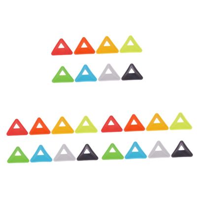 POPETPOP 24-Piece Fluorescent Agility Training Cones for Soccer and Basketball