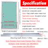 Flush-Mount Gypsum Board Access Panel with Aluminum Frame, Right-Hand Lock, 300 x 600 mm view 4