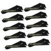 Mobestech 12 Black Satin Graduation Sashes with Shoulder Straps view 1