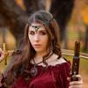 PartyforU Celtic Elf Crown for Renaissance Women, Cosplay Viking Raven Headpiece with Green Pearl for Halloween Witch Costumes view 4
