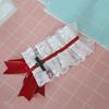 Lolita Lace Headband with Bow Hair Clip, Deep Blue view 3