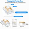 LYGKJ 10-Pack 10 mm 2-Pin COB/SMD LED Connectors, Transparent, with 20 m 22 AWG LED Cable view 2