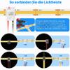 LYGKJ 10-Pack 10 mm 2-Pin COB/SMD LED Connectors, Transparent, with 20 m 22 AWG LED Cable view 4