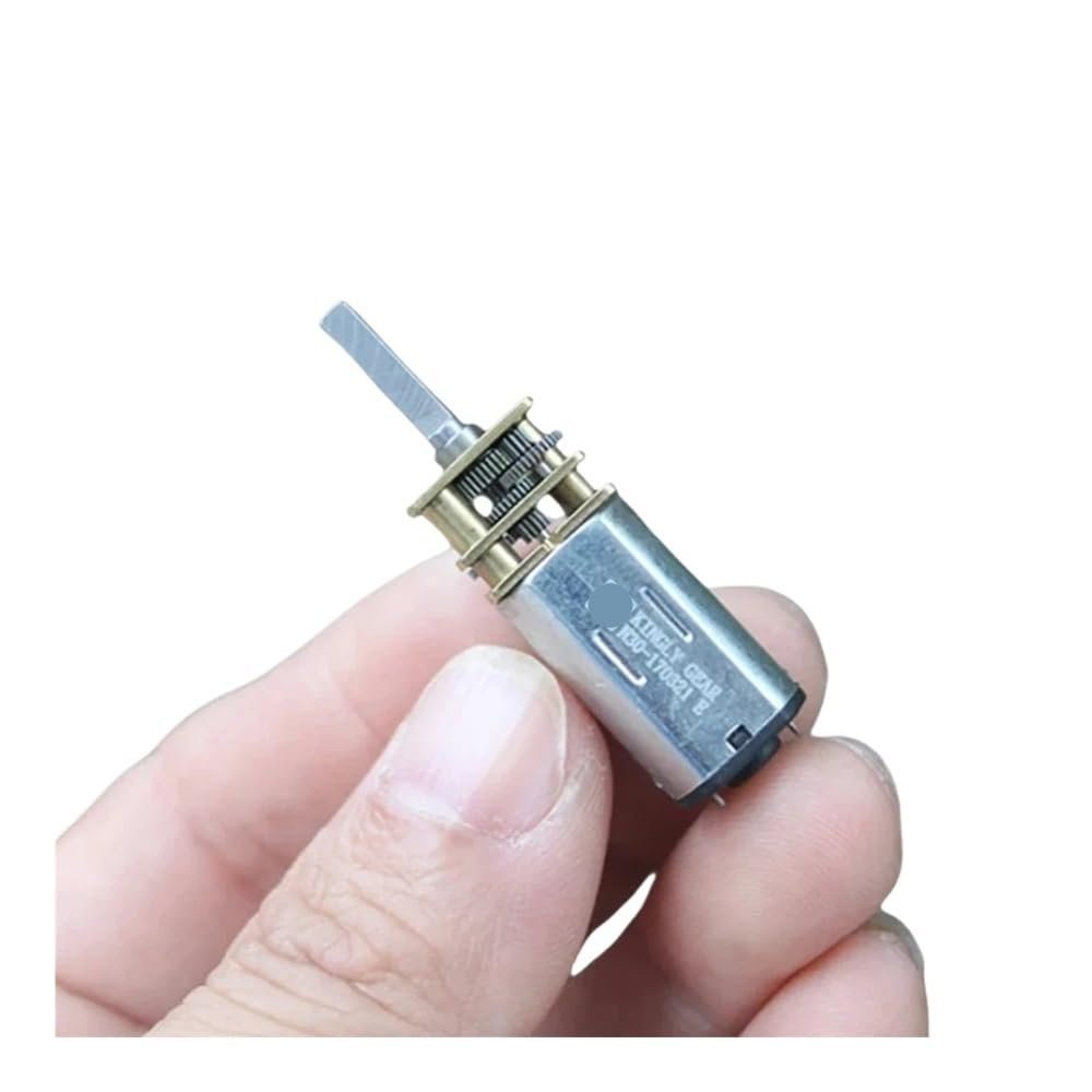 OOYIALET DC 3V–12V N30 Gear Motor, 4.2V/5V/6V/9V, 80–320 RPM, Electronic Starter, Slow Speed, High Torque, for DIY Robot Car Models