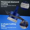 95 mm Diamond Hole Saw with Pilot Drill for Glass and Tile view 3