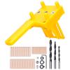 Adjustable High-Precision Dowel Jig Kit for Woodworking, Yellow view 1