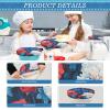 July 4 Red and Blue Floral Stretch Food Covers, 5-Piece Set view 4