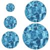 Blue Water Wave Stretch Covers, Reusable, 5 Sizes, 5-Pack view 1