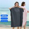 YYDPYZBD Changing Robe with Hood, Towel Poncho for Beach, Pool and Surfing, Quick-Dry Microfiber, Purple, 88 x 110 cm view 2