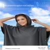 YYDPYZBD Changing Robe with Hood, Towel Poncho for Beach, Pool and Surfing, Quick-Dry Microfiber, Purple, 88 x 110 cm view 3