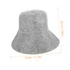 CIYODO 1-Piece Felt Sauna Hat, Lightweight and Absorbent view 2
