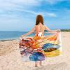 SMchwbc Colorful Flowers Microfiber Beach Towel view 2