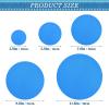 Dodger Blue Solid Color Reusable Food Bowl Covers, 5-Piece Set view 3
