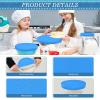 Dodger Blue Solid Color Reusable Food Bowl Covers, 5-Piece Set view 4