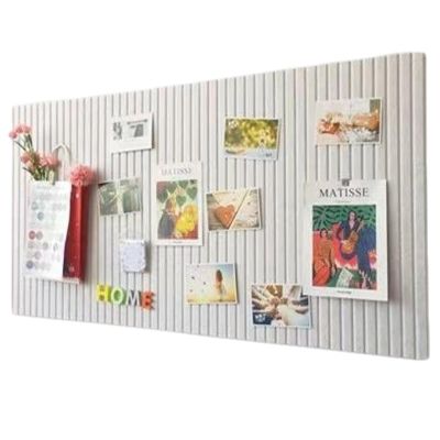 XIUCAI Versatile Felt Bulletin Board for Home and Office, White Gray, 30 x 40 cm