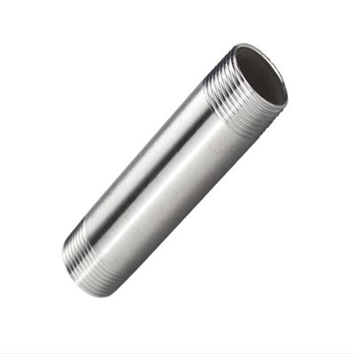 HCVYQMMJ 201 Stainless Steel Extended Double-Ended Male-Threaded Pipe, Water Pipe Fitting, 4/6-Minute, 1-Inch Extension Pipe, 150 mm (G1/4)
