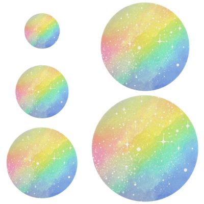 Colorful Romantic Starry Sky Bowl Covers, 5-Piece Set