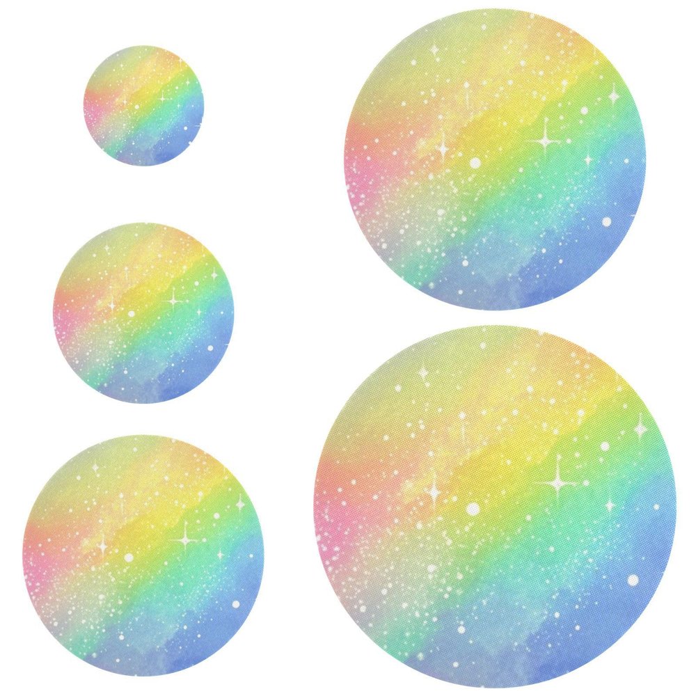 Colorful Romantic Starry Sky Bowl Covers, 5-Piece Set