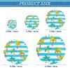 Blue-and-White Striped Coconut Palm Elastic Bowl Covers, 5-Pack view 3