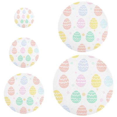 Easter Egg Pastel Silhouette Bowl Covers, 5-Piece Set