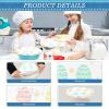 Easter Egg Pastel Silhouette Bowl Covers, 5-Piece Set view 4