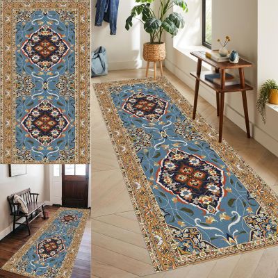 Modern Washable Runner Rug, Non-Slip, 90 x 400 cm