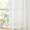 Natural Linen-Blend Sheer Curtains, 132.1 x 137.2 cm, Bedroom, 1 Pair view 4