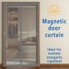 Magnetic Insect Screen Door Curtain, 82 x 204 cm, No Drilling, Gray view 2
