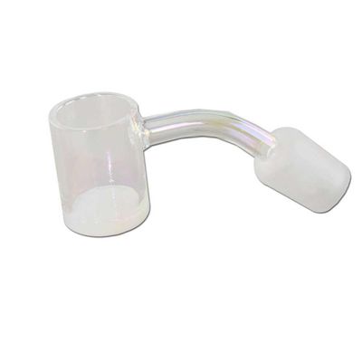 Black Leaf Quartz Glass Banger Head, 25/21 mm, 45° (18.8 mm)
