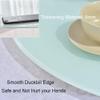 DETMOL 68/27-Inch Round Lazy Susan, Tempered Glass Serving Turntable view 3