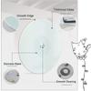 DETMOL 68/27-Inch Round Lazy Susan, Tempered Glass Serving Turntable view 4