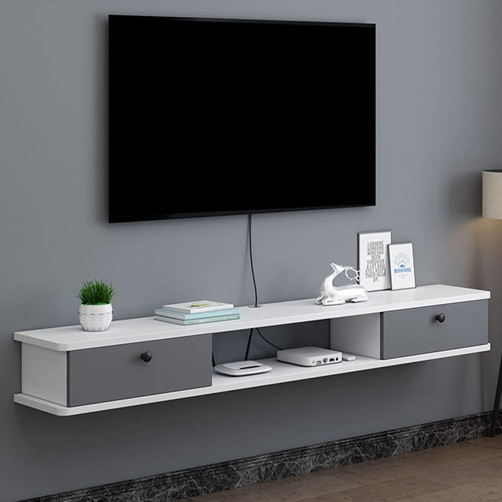 SaryEdge Floating TV Stand, Wall-Mounted Media Console