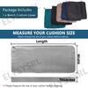 ELYSYSRL Custom Outdoor Bench Cushion Cover, 110 x 60 x 5 cm view 3