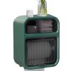 Bathroom Tissue Box Holder, 2-Tier Multifunctional Toilet Paper Holder view 1