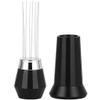 8-Needle Metal Espresso Distributor with Aluminum Handle and Stand view 2