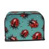2-Slice Toaster Cover, Red Ladybugs, Dustproof, Splash-Resistant, Universal Fit view 2