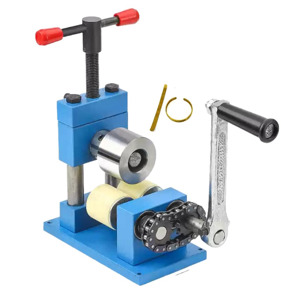 Bracelet Bender Metal Ring Forming Tool Hand-Crank Bending Machine for Spoons, Rings, and Bracelets