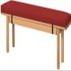Indoor Outdoor Bench Cushion, 150 x 30 x 5 cm, Non-Slip, Removable view 1