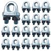 PYEUIFT 20-Pack 6 mm Stainless Steel Wire Rope Clips, M6 view 1