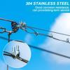 PYEUIFT 20-Pack 6 mm Stainless Steel Wire Rope Clips, M6 view 3