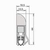 Athmer Wind-Ex RTK-1 Automatic Door Bottom Seal - Bronze - 860 mm view 3