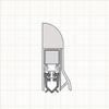 Athmer Wind-Ex RTK-1 Automatic Door Bottom Seal - Bronze - 860 mm view 4