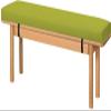 Indoor/Outdoor Bench Cushion, 80 x 30 x 5 cm, Gray view 1