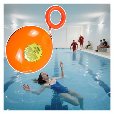 MZZKFC Large Rescue Frisbee, 4-Pack, with 131 ft Rescue Rope and Rubber Hand Ring