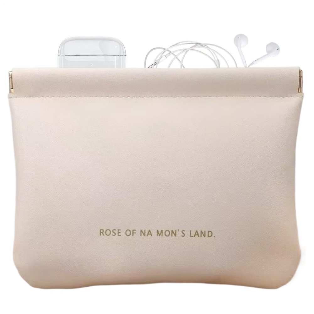 Soft Storage Pouch with Elastic Snap Closure, Compact Coin Pouch for Home or Travel
