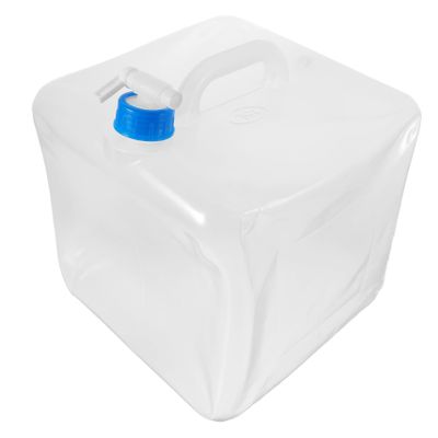 INOOMP 15L Foldable Water Container, Large Portable PE Water Canister with Tap for Outdoor Camping, Picnics, and Everyday Use