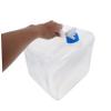 INOOMP 15L Foldable Water Container, Large Portable PE Water Canister with Tap for Outdoor Camping, Picnics, and Everyday Use view 3